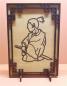 Preview: Tanno Design® Japan Stand- und Wandbild mit Figur Samurai - Handarbeit Holz in Holz Birnbaum/Nussbraun
