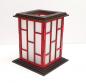 Preview: Tanno Design® Japan Kerzenhalter Reiwa mit Teelichtfunktion rot/schwarz