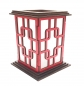 Preview: Tanno Design® Japan Kerzenhalter Emi mit Teelichtfunktion rot-schwarz