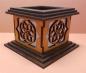 Preview: Tanno Design® Japan Kerzenhalter Blume des Lebens  klein mit Teelichtfunktion birnbaum