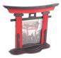 Preview: Tanno Design® Japan Torii Tor Hisa mit - Bilderrahmen - japanisches Standbild rot/schwarz