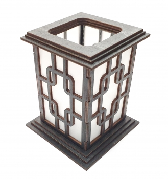 Tanno Design® Japan Kerzenhalter Emi mit Teelichtfunktion schwarz