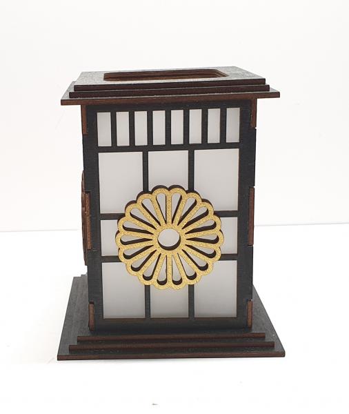 Tanno Design® Japan Kerzenhalter  Nozume mit Teelichtfunktion schwarz/gold