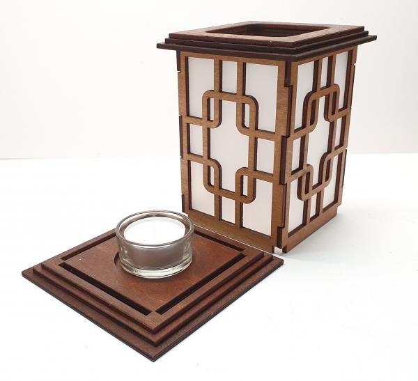 Tanno Design® Japan Kerzenhalter Emi mit Teelichtfunktion birnbaum