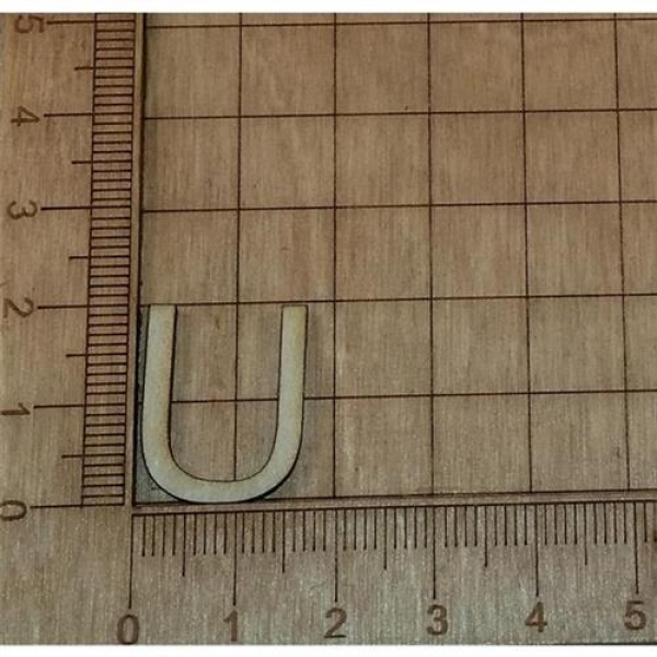 Holzbuchstabe-U-20mm-Blockschrift