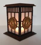 Tanno Design® Japan Kerzenhalter  Nozume mit Teelichtfunktion schwarz/gold