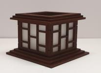 Tanno Design® Japan Kerzenhalter Reiwa no kibo mit Teelichtfunktion nussbraun