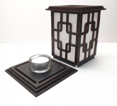 Tanno Design® Japan Kerzenhalter Emi mit Teelichtfunktion schwarz