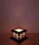 Tanno Design® Japan Kerzenhalter Blume des Lebens  klein mit Teelichtfunktion birnbaum