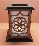 Tanno Design® Japan Kerzenhalter Blume des Lebens groß mit Teelichtfunktion birnbaum