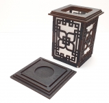 Tanno Design® Japan Kerzenhalter Ayu mit Teelichtfunktion schwarz