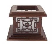 Tanno Design® Japan Kerzenhalter Akina mit Teelichtfunktion nussbraun