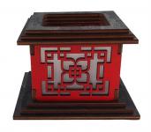 Tanno Design® Japan Kerzenhalter Akina mit Teelichtfunktion rot/schwarz